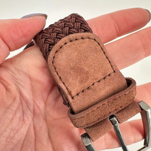 Les Canebiers Mens Braided Brown Belt Size Large‎ - Picture 7 of 14